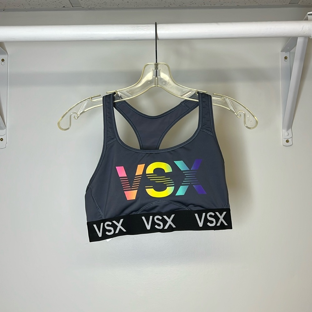 VSX Sport Gray No Padding Sports Bra- M